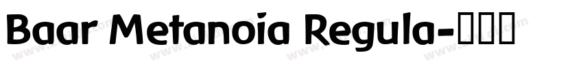 Baar Metanoia Regula字体转换